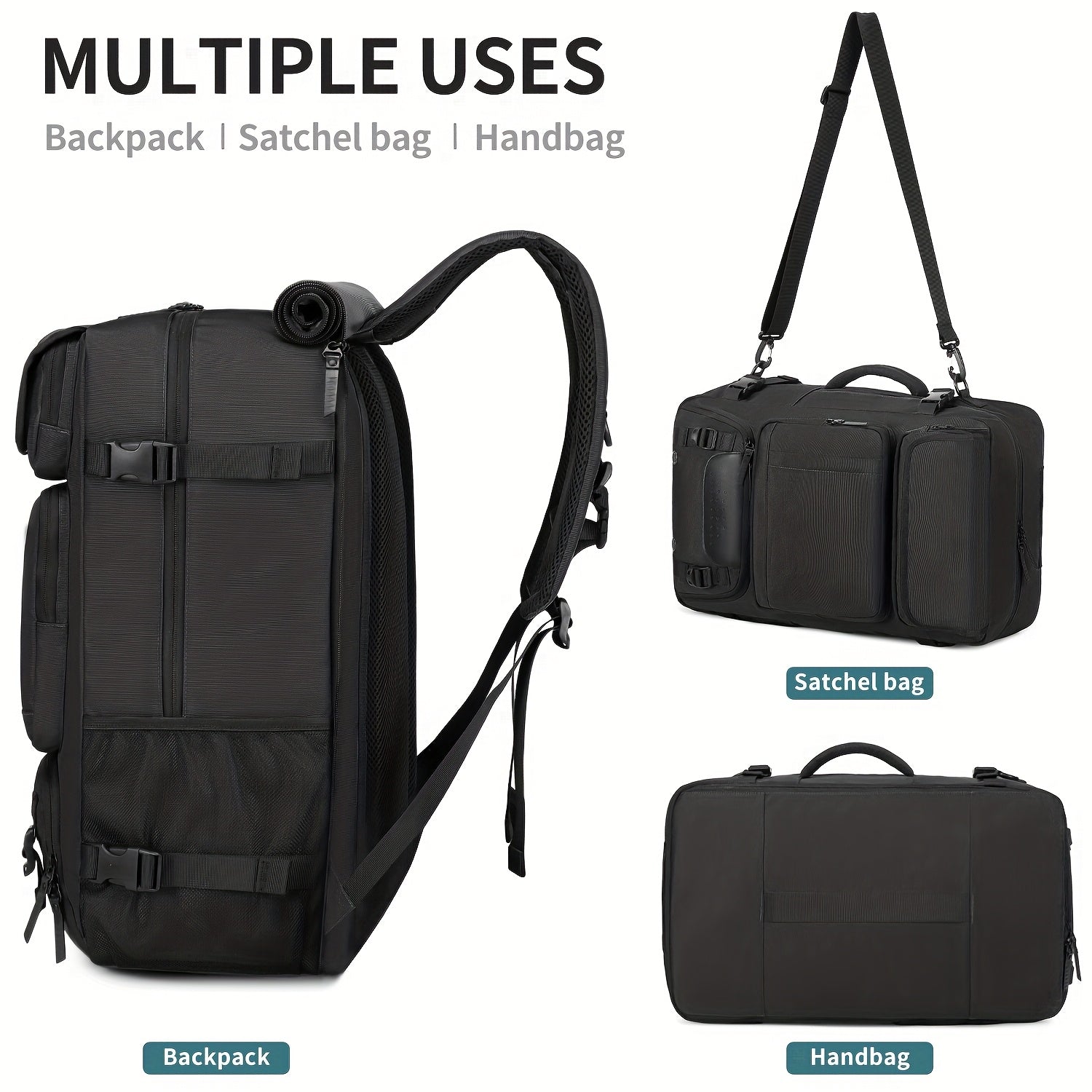 Reise-Herrenrucksack mit Laptopfach, Schuhfach und verstellbarem Riemen – für Wanderungen, Geschäftsreisen und Outdoor-Abenteuer