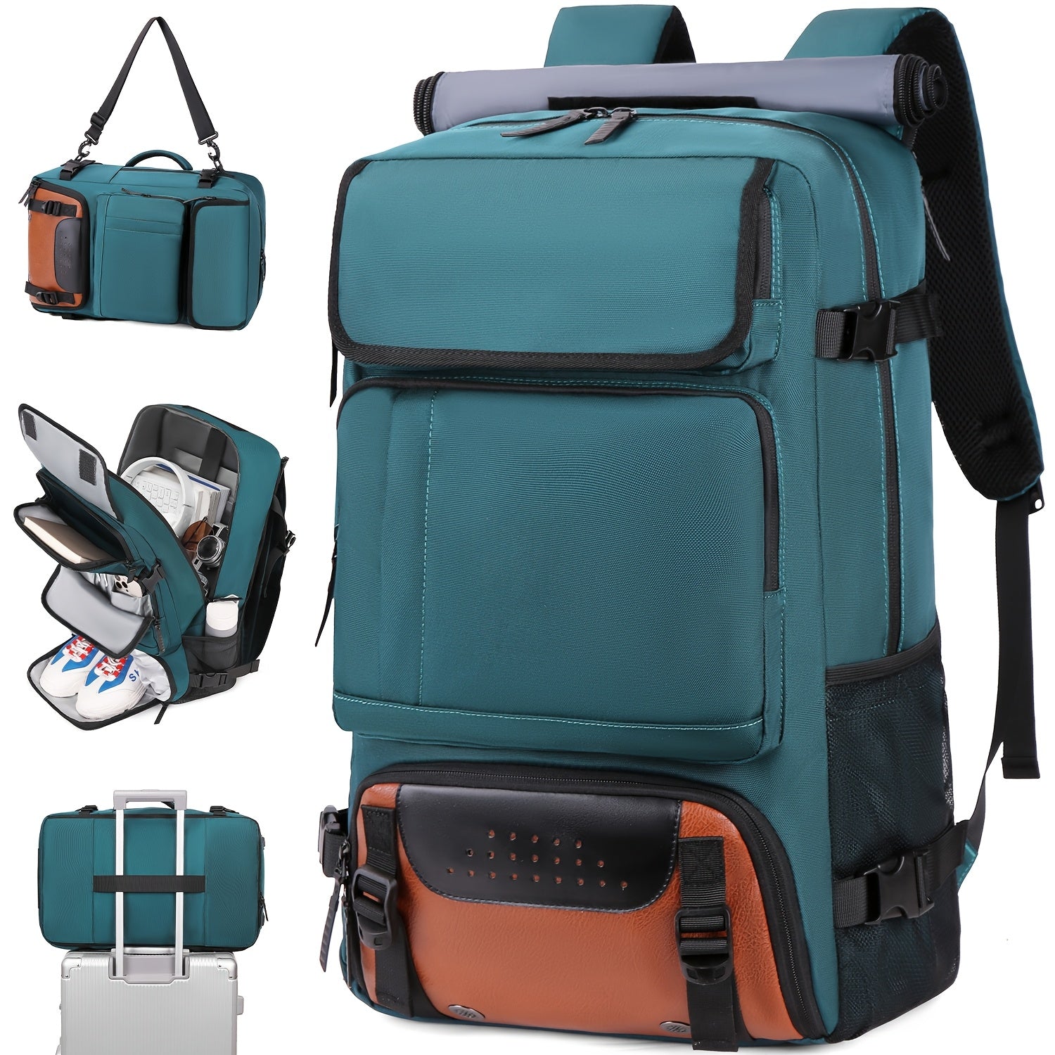 Reise-Herrenrucksack mit Laptopfach, Schuhfach und verstellbarem Riemen – für Wanderungen, Geschäftsreisen und Outdoor-Abenteuer