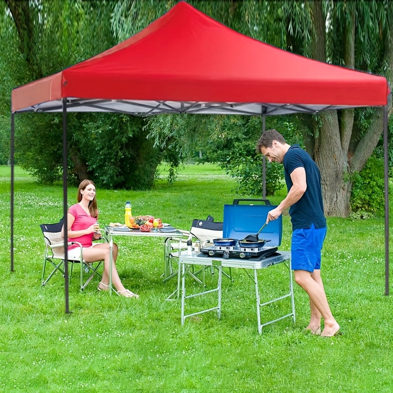 Outdoor Pop-Up-Pavillon 3x3m Zelt Camping Sonnenschutz-Serien-Partyzelt, 9,3 m² Schattenfläche