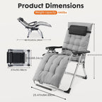 Zero Gravity Recliner, Foldable Patio Chair --- Includes Cup Holder Tray; Removable Cushion; Ideal For The Beach, Patio, Or Poolside
