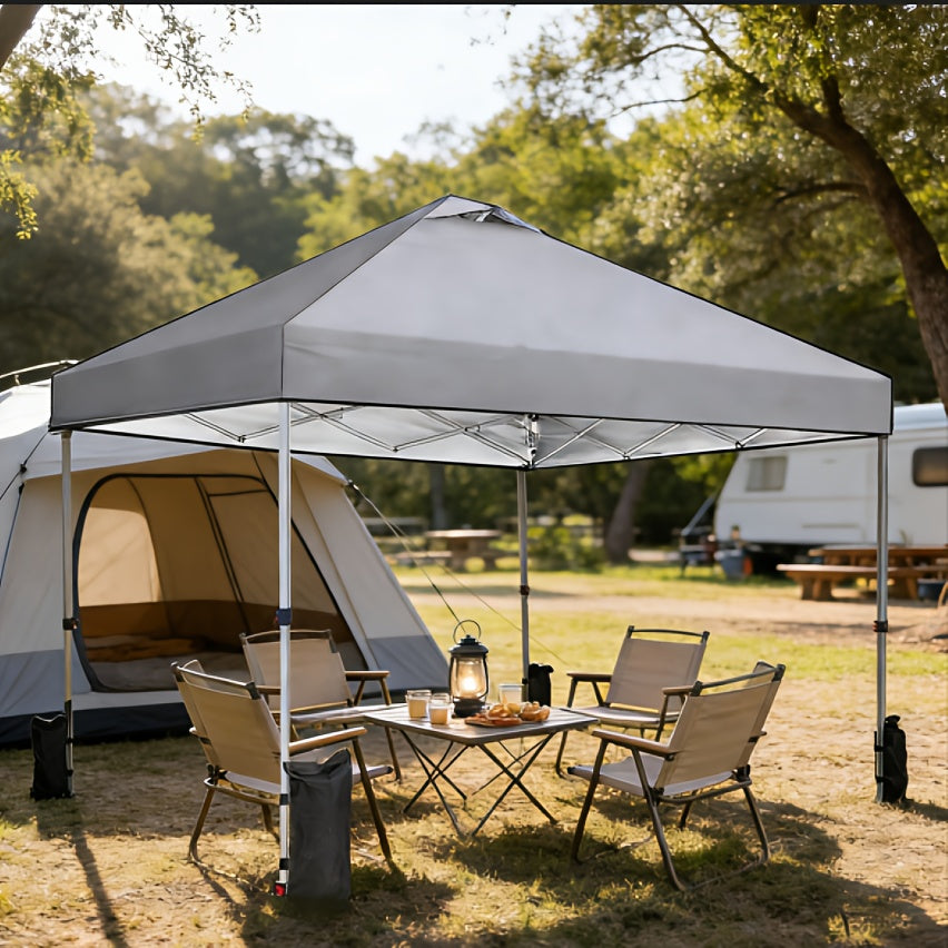 Hochleistungs-10x10ft Pop-Up-Pavillon – 1-Personen-Aufbau mit einem Handgriff, inklusive Rollentasche, tragbarer Pavillon für Outdoor-Camping, Strand, Markt