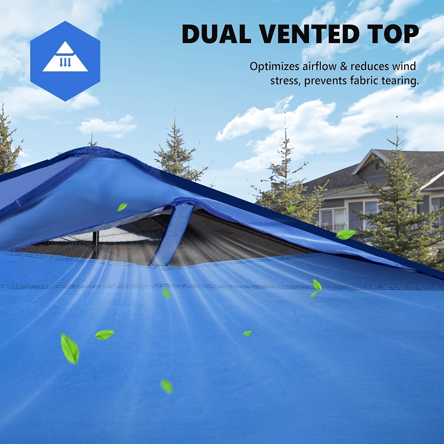 Hochleistungs-10x10ft Pop-Up-Pavillon – 1-Personen-Aufbau mit einem Handgriff, inklusive Rollentasche, tragbarer Pavillon für Outdoor-Camping, Strand, Markt