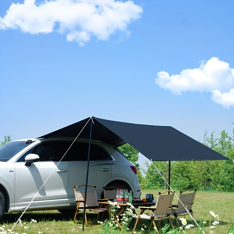 Car Canopy Camping, Outdoor Freestanding Roof Tent for SUV Truck Land Shelter, Foldable Portable Car Awning Sunshade