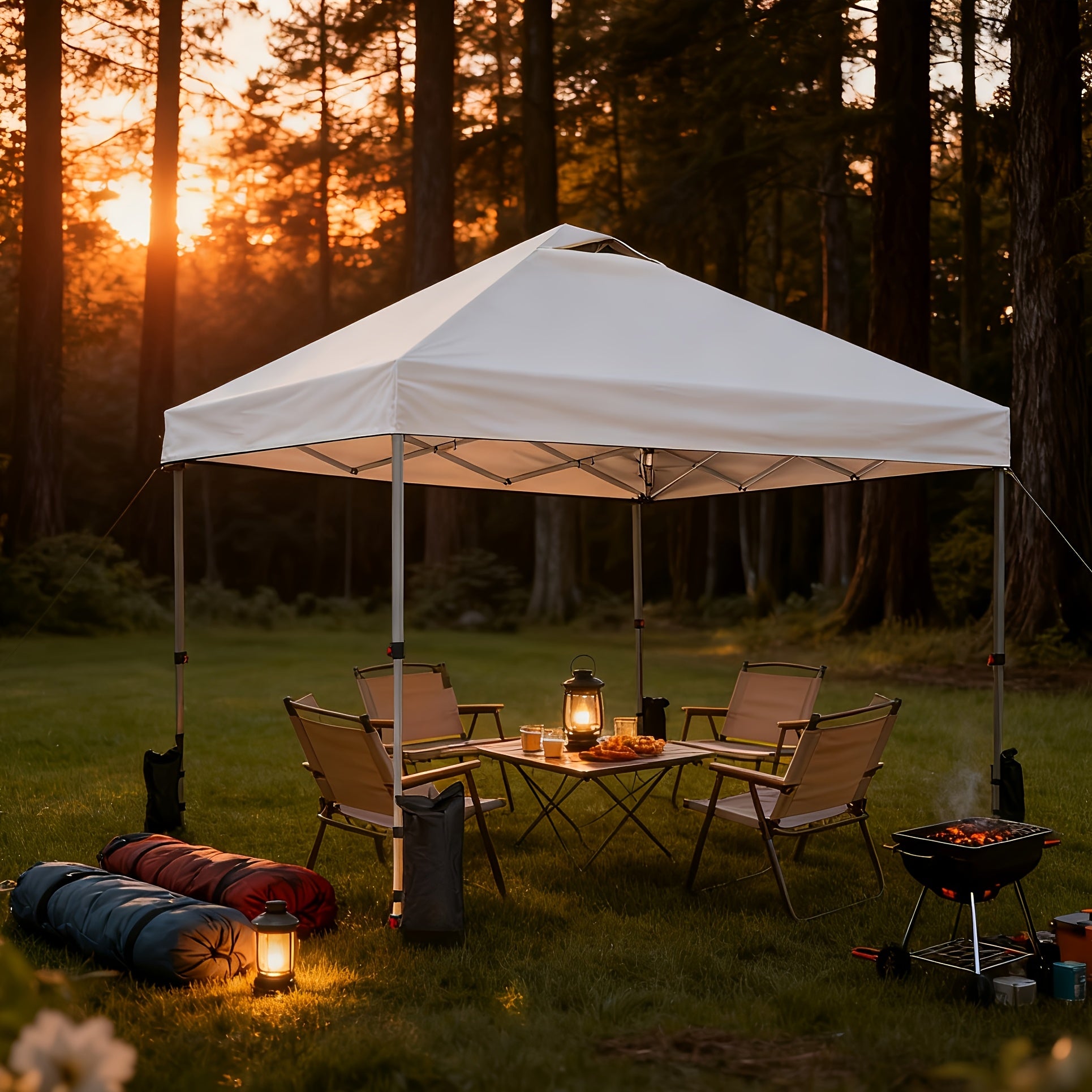 Hochleistungs-10x10ft Pop-Up-Pavillon – 1-Personen-Aufbau mit einem Handgriff, inklusive Rollentasche, tragbarer Pavillon für Outdoor-Camping, Strand, Markt