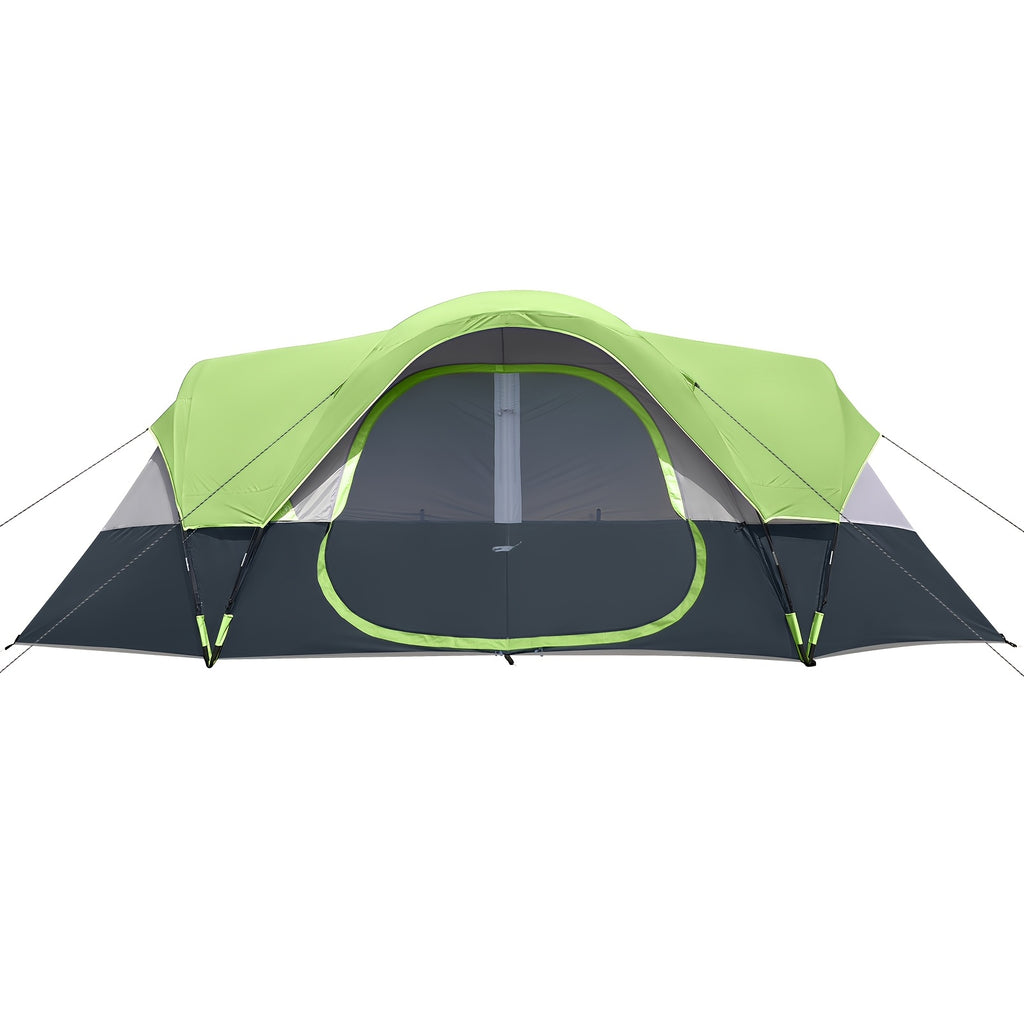 10 Person for family Camping Tent, Spacious 2 Room & Windproof Cabin Tent With Mesh Windows, Easy Setup, Perfect For Family Trips & Outdoor Gatherings