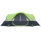 10 Person for family Camping Tent, Spacious 2 Room & Windproof Cabin Tent With Mesh Windows, Easy Setup, Perfect For Family Trips & Outdoor Gatherings