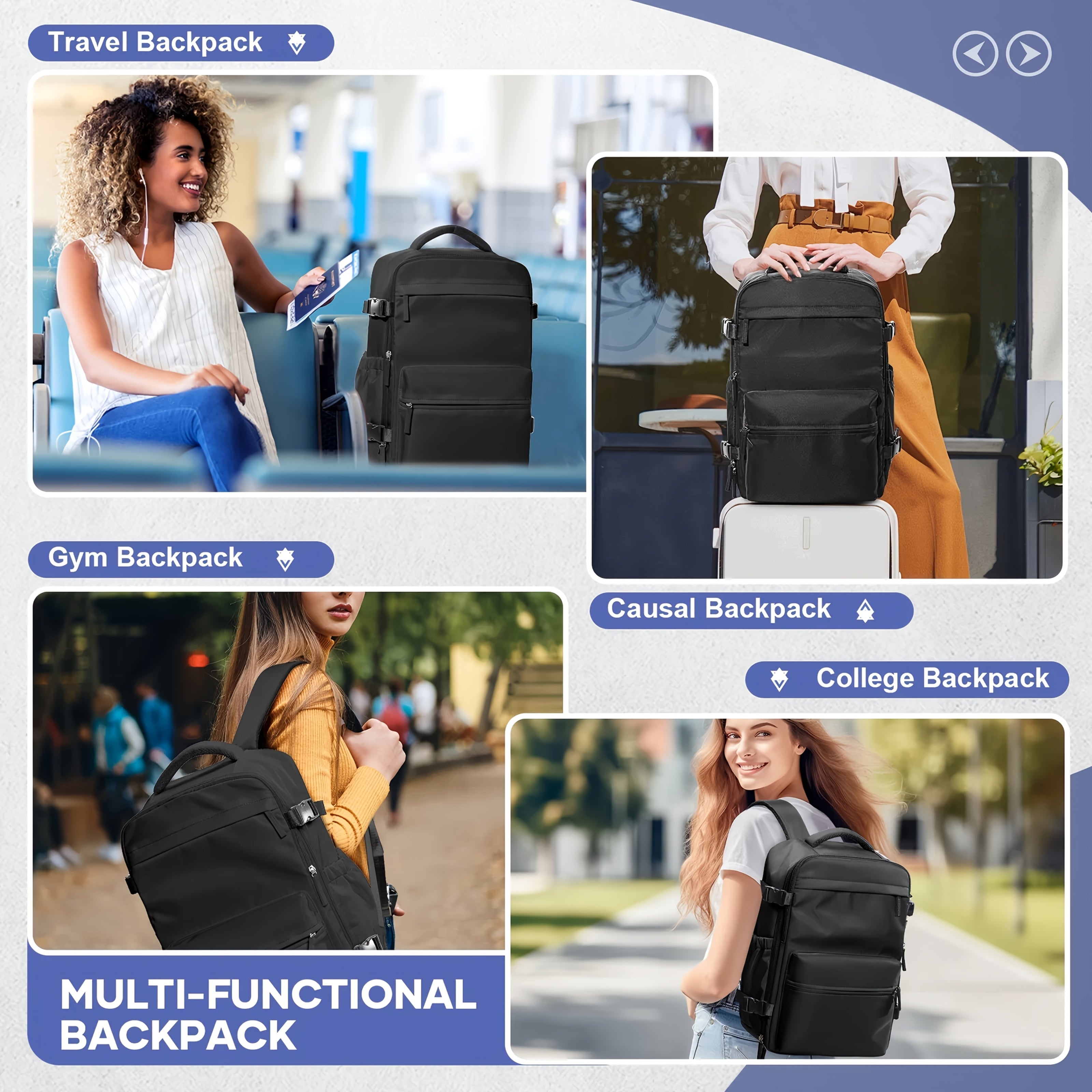 Reisetasche für Damen und Herren mit Vakuumversiegelung, Luftpumpe und erweiterbarem Design, ideal zum Transport von Laptops und zur Maximierung des Platzes
